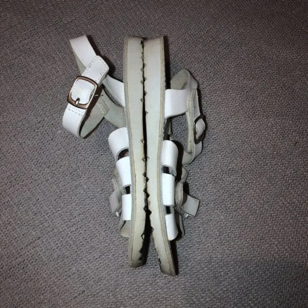 Stride Rite White Velcro Sandals